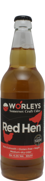 Worley's Red Hen Medium Dry Cider