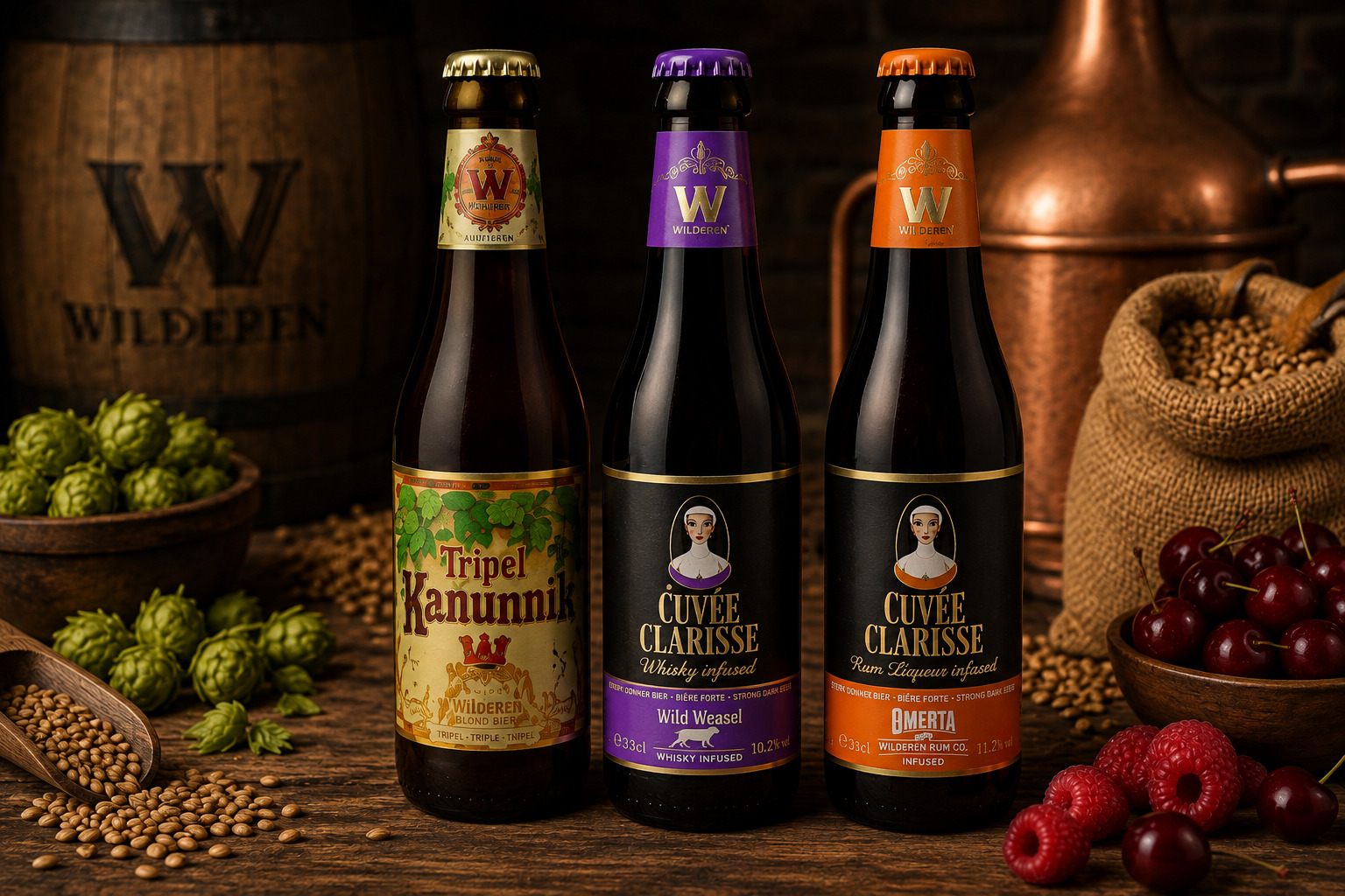 Brouwerij Wilderen bieren Tripel Kanunnik, Cuvee Clarisse | Burg Bieren