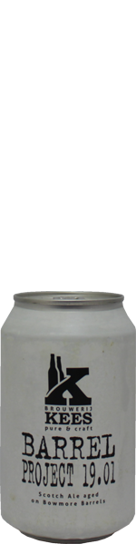 Kees Barrel Project 19.01 - scotch ale on bowmore - blik