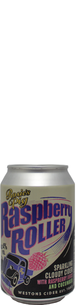Westons Rosie's Pig Raspberry Roller Cider - blik