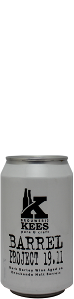 Kees Barrel Project 19.11 - barley wine on knockando - blik