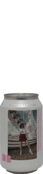 Dutch Bargain Cherry Cotton Candy Glitter Extravaganza - cream ale glitterbier - blik