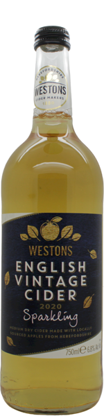 Westons English Vintage Cider 2020 Sparkling - 75cl