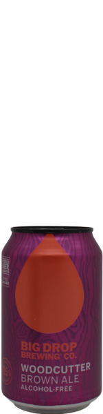 Big Drop Woodcutter Brown Ale Alcohol-Free - blik