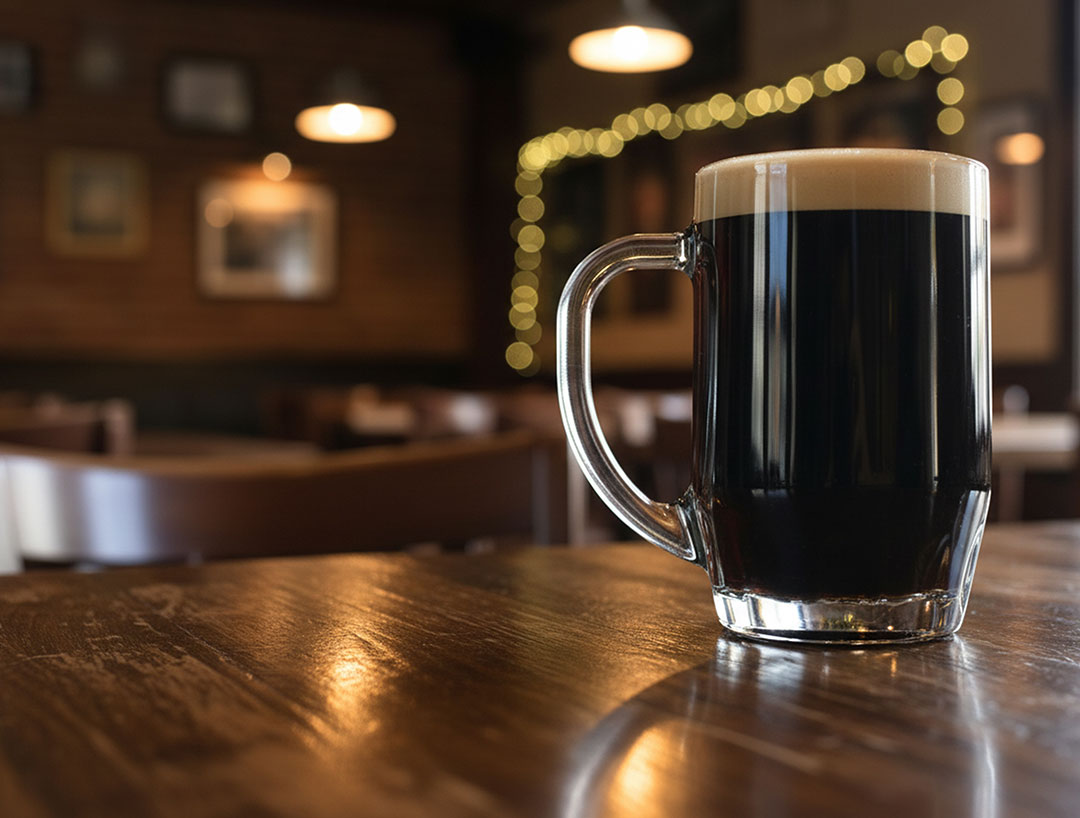 Bockbier in een glas
