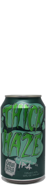 Oskar Blues thick Haze - blik