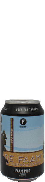 Frontaal Faam Pils - blik