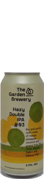 Garden Brewery Hazy Double IPA #03 - blik