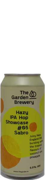 Garden Brewery Hazy IPA Hop Showcase #05 Sabro - blik