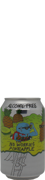 Lervig No Worries Pineapple - alcoholarm - blik