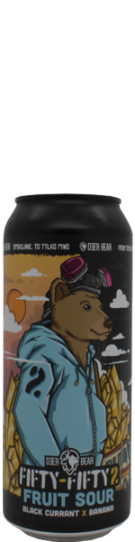 Deer Bear FIFTY FIFTY 2 - Black Currant & Banana - blik