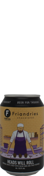 Frontaal Heads Will Roll - White Stout -  blik
