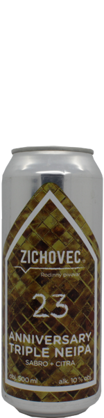 Zichovec 23 Anniversary Triple NEIPA Sabro + Citra - blik