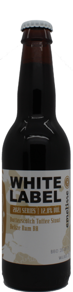 Emelisse White Label Butterscotch Toffee Stout Belize Rum BA 2021