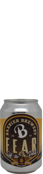 Baxbier Fear of the Dark - white stout - blik