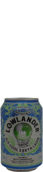 Lowlander 0.3% Cool Earth Lager - alcoholvrij - blik