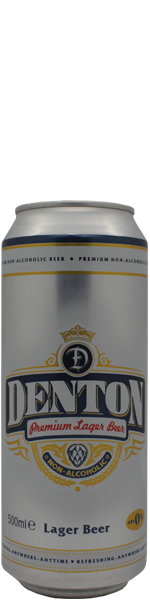 Denton Premium Lager Beer - non alcoholic