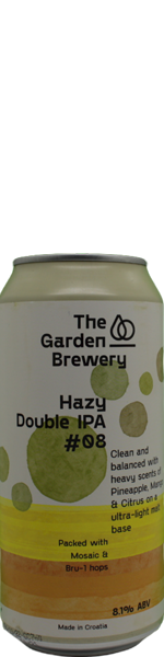 Garden Brewery Hazy Double IPA #08 - blik