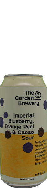 Garden Brewery Imperial Blueberry, Orange Peel & Cacao Sour - blik