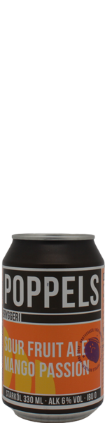 Poppels Sour Fruit Ale Mango Passion - blik