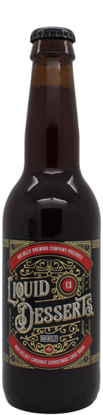 Big Belly Liquid Desserts 13 Red Velvet Coconut Christmas Cake Quadruple