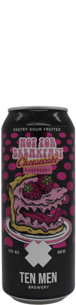 Ten Men Not For Breakfast: Cheesecake Raspberry - blik