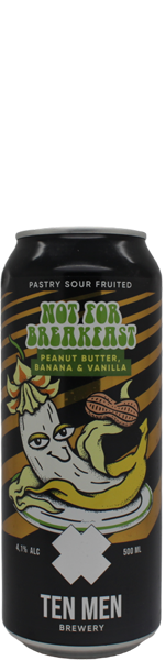 Ten Men Not For Breakfast: Peanut Butter, Banana & Vanilla - blik