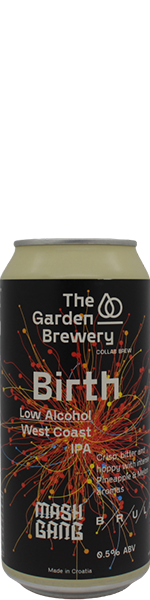 Garden Brewery Birth - Low Alcohol West Coast IPA- blik