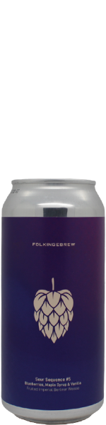 Folkingebrew Sour Sequence #5: Blueberries, Maple Syrup & Vanilla - blik