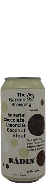 Garden Brewery / Badin Imperial Chocolate Almond & Coconut Stout - blik