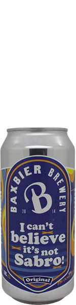 Baxbier I Can't Believe It's Not Sabro - blik