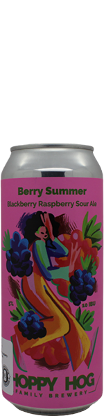 Hoppy Hog Berry Summer Blackberry & Raspberry - blik