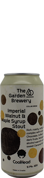 Garden Brewery / CoolHead Imperial Walnut And Maple Syrup Stout - blik