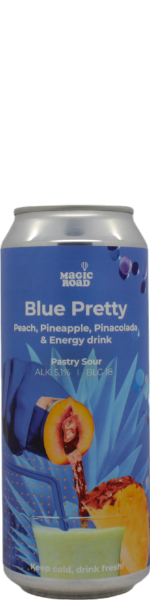  Blue Pretty - Peach, Pineapple, Pinacolada & Energy Drink - blik