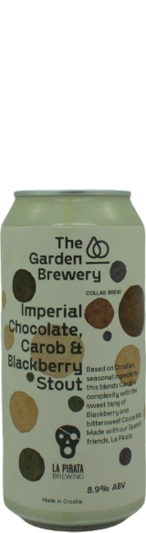 Garden Brewery / La Pirata Imperial Chocolate, Carob & Blackberry Stout - blik