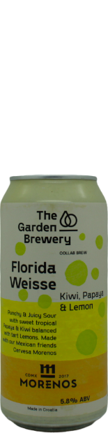 Garden Brewery / Morenos Florida Weisse: Kiwi, Papaya & Lemon - blik