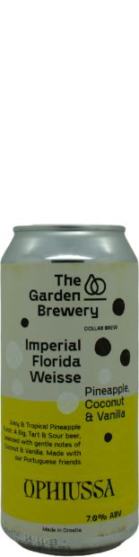 Garden Brewery / Ophiussa Imperial Florida Weisse: Pineapple, Coconut & Vanilla