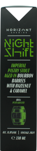 Horizont Night Shift Vintage 2024 - Imperial Pastry Stout Bourbon Barrels Hazelnut & Caramel