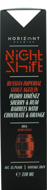 Horizont Night Shift Vintage 2024 RIS Pedro Ximénez Sherry & Rum BA with Chocolate & Orange