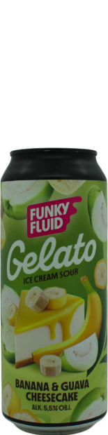 Funky Fluid Gelato: Banana & Guava Cheesecake