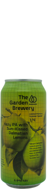 Garden Brewery Hazy IPA With Sun-Kissed Dalmatian Lemons