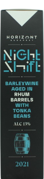 Horizont Night Shift Vintage 2021 Barleywine Rhum Barrels With Tonka Beans