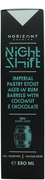 Horizont Night Shift Vintage 2025 Imp Pastry Stout Rum BA Coconut & Chocolate