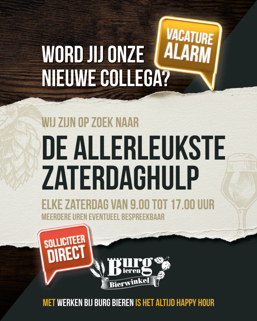 Vacature zaterdag