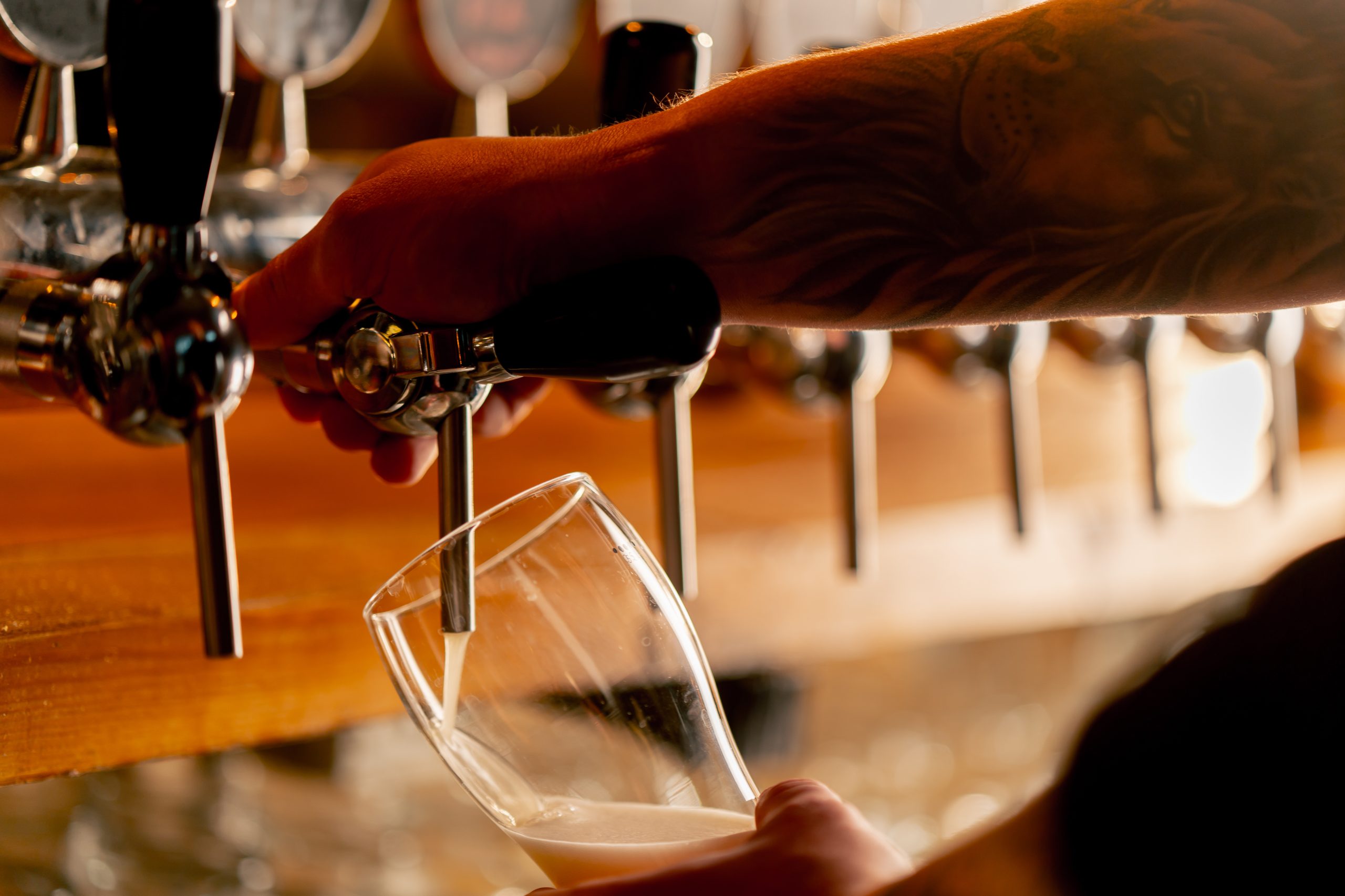 Trappistenbier op de tap