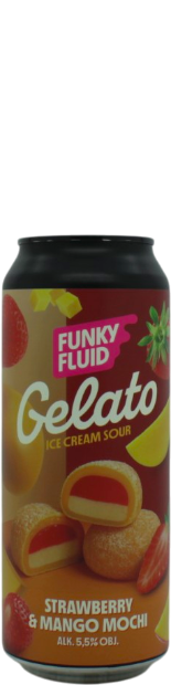 Funky Fluid Gelato: Strawberry & Mango Mochi