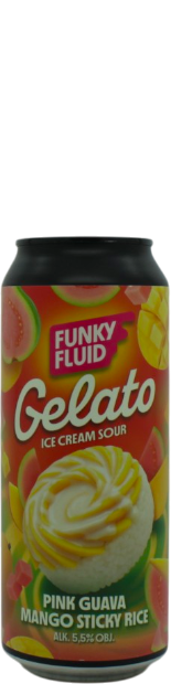  Gelato: Pink Guava Mango Sticky Rice